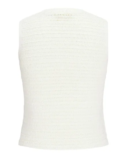 Top en maille sans manches Femme JXZUSANNAH TOP KNIT Blanc