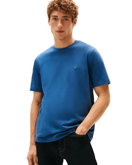 T-shirt col rond Homme ESS SEASONAL REG FIT SOLID TEE Bleu Marine/Écru
