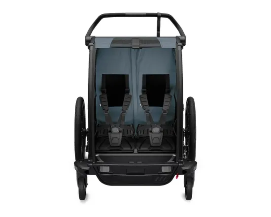 Remorque pour enfant 2 places CHARIOT CAB Gris