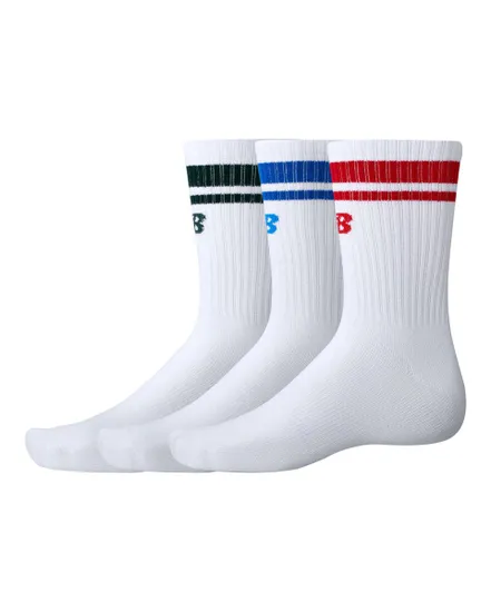 Lot 3 paires de chaussettes Unisexe MID CREW Blanc