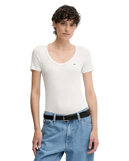 T-Shirt Femme TJW Reg Soft Rib Essential Ss