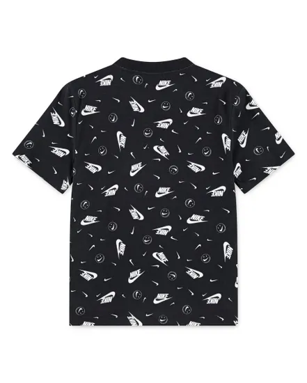 T-shirt Jeune enfant NKB AOP BOXYB SS TEE Noir