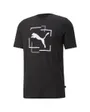 T-shirt manches courtes Homme FD CAT GRAF TEE Noir