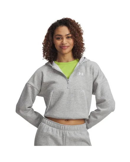 Sweat à capuche Femme RIVAL FLC PIPED HZ HOODIE Gris