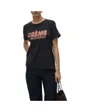 T-shirt col rond Femme VMAJILLA S/S O-NECK T-SHIRT JRS LCS GA Noir