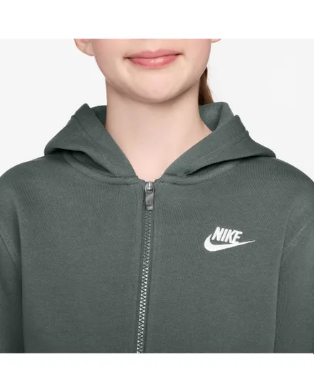 Sweat zip à capuche Garçon K NSW CLUB FLC HD FZ LS LBR Vert