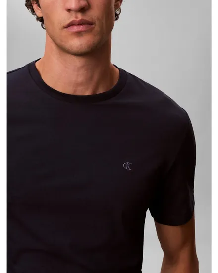 T-shirt col rond Homme SS SLIM STRETCH COTTON CREWNK TE Saphir Foncé