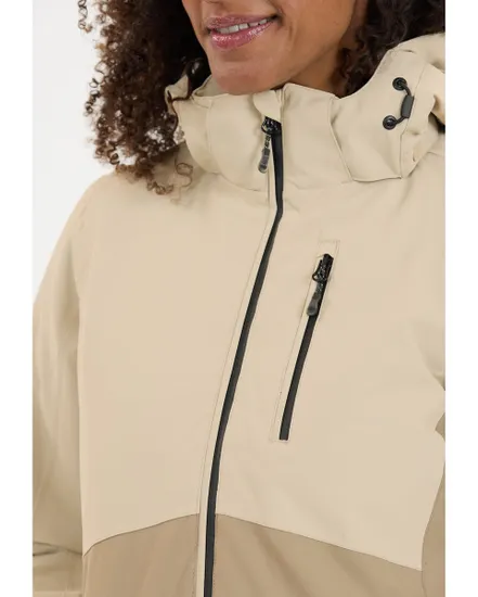 Veste de ski Femme DRIZZLE W SKI JACKET W-PRO 10000 Beige