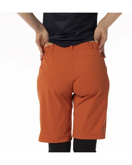 Short Femme TRAIL FLOW AVEC PAD Orange