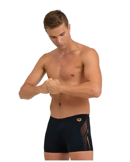 Maillot de natation Homme MEN S SWIM SHORT GRAPHIC Noir