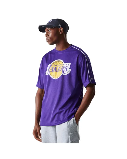 T-shirt Homme NBA Piping Mesh Lakers