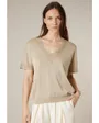 Pull manches courtes Femme MARLYN PU W M+ Beige