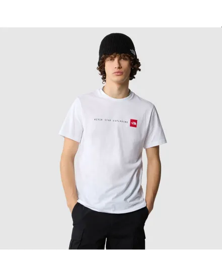T-shirt Homme M SS NEVER STOP EXPLORING TEE Blanc