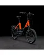 Vélo électrique urbain Unisexe COMPACT HYBRID 500 Orange