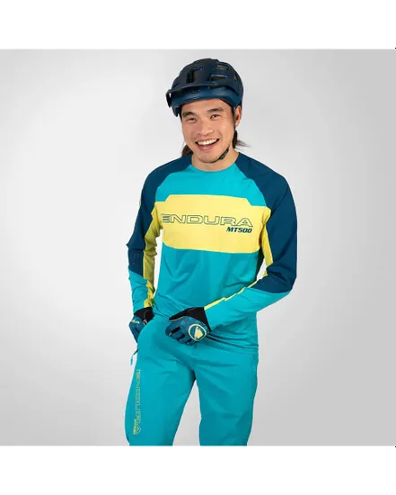 Maillot manches longues Homme MT500 BURNER LITE Bleu