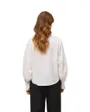 Chemisier Femme VMFANNI LS RUFFEL TOP WVN GA Blanc