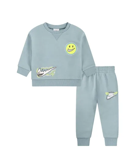 Ensemble de survetement Enfant B NSW ART OF PLAY FLC CREW SET Bleu