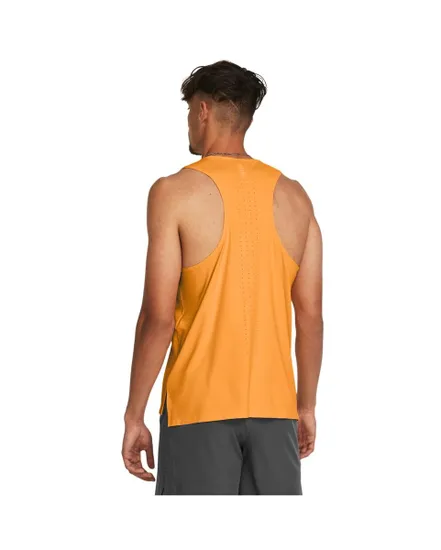 T-Shirt SS Manches Homme UA LAUNCH ELITE SINGLET Orange