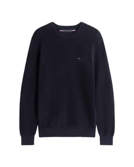 Pull col rond Homme ESSENTIAL STRUCTURE CREW NECK Bleu Marine