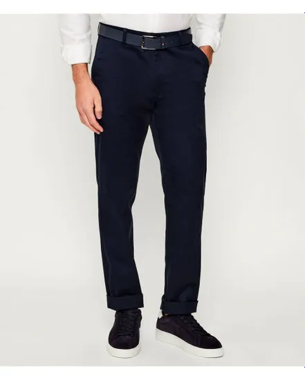 Pantalon chino Homme SLIM REFINED COTTON STRETCH TROU Saphir Foncé