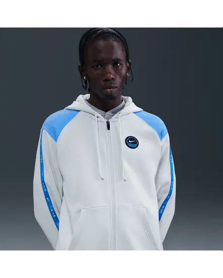 Sweat zip à capuche Homme M NSW CS HOODY FLC BB Blanc