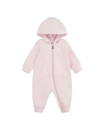 Combinaison Bébé NKN ESSENTIALS HOODED COVERALL Rose