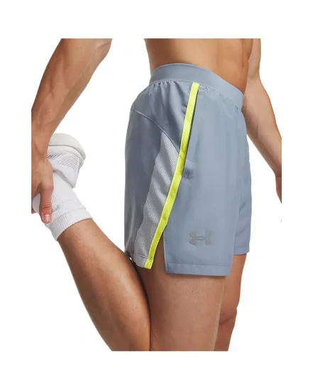 Short Homme UA LAUNCH 5 SHORTS Bleu