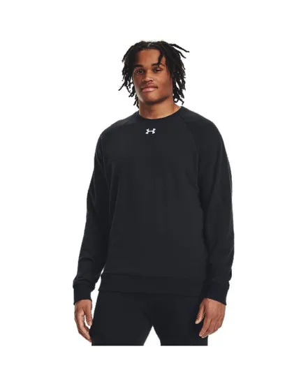 Sweat Homme UA RIVAL FLEECE CREW Noir