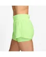 Short Femme W NK ONE DF MR 3IN 2N1 Jaune-Vert