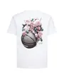 Tee-shirt MC Enfant plus âgé JDG FLORAL JUMPMAN SS TEE Blanc