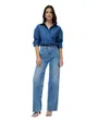 Jeans Femme Faith Wide Leg Medium Wash