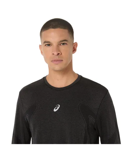 T-shirt Homme ROAD SEAMLESS LS TOP Noir