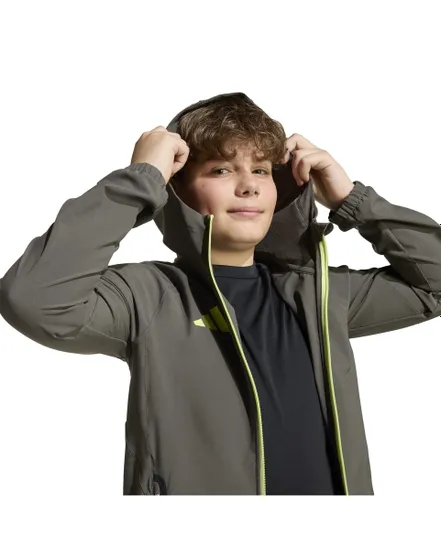 Veste zip à capuche Enfant REAL C VT J Y Vert