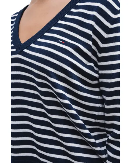 Pull Femme Rayé Col V