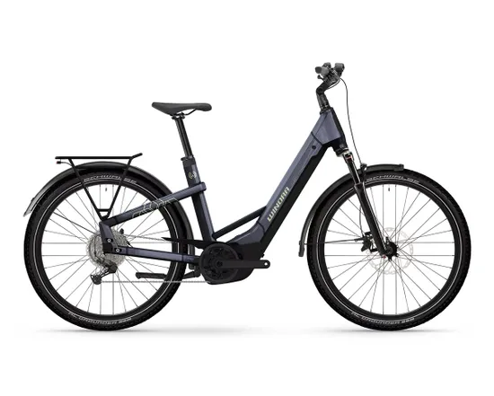 Vélo électrique trekking Femme YAKUN X10E LOW Violet Nuit