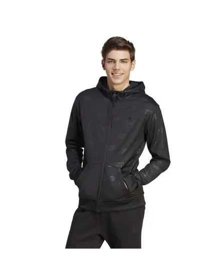 Sweat zip à capuche Homme BL FZ HD Q4 Noir