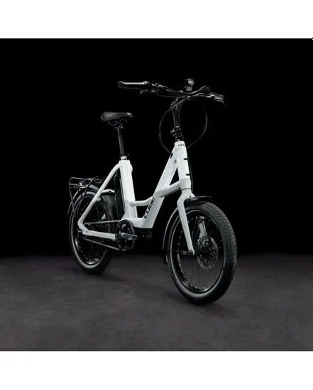 Vélo électrique urbain Unisexe COMPACT HYBRID 500 Blanc