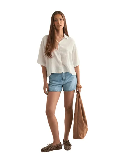 Chemise Femme VMLINN 2/4 Short Shirt WVN NOOS