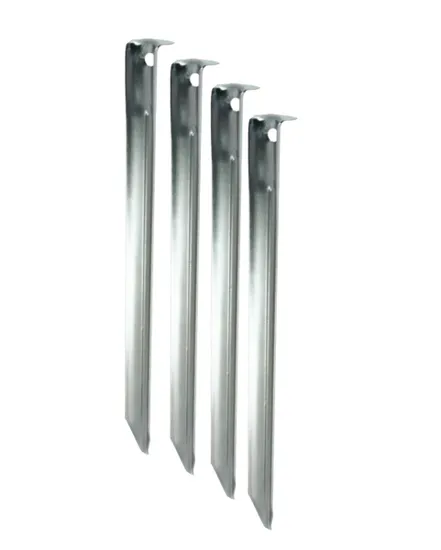 LOT DE 6 CORNIERES ACIER 23CM Unisexe PEG S Argent