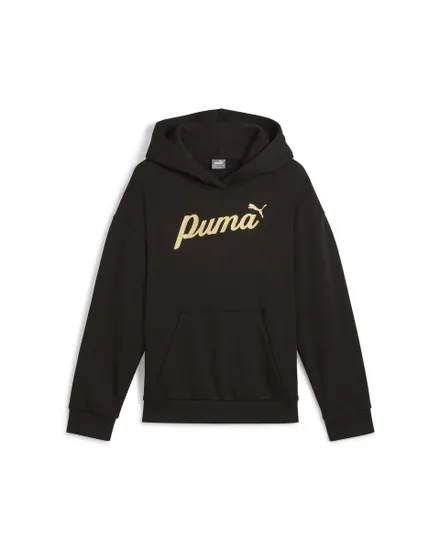 Sweat à capuche Enfant G ESS+SCR METL HDY FL Noir