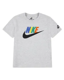T-shirt Jeune enfant NKN CLUB FAMILY S/S KNIT TOP Gris
