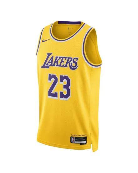 Maillot de basket Homme LAL MNK DF SWGMN JSY ICN 22 Jaune