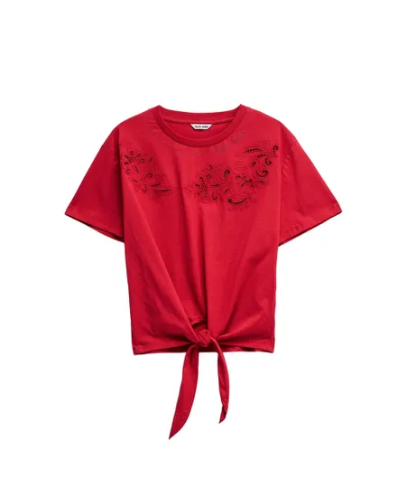 T-shirt Femme Branding Flowers Broderie