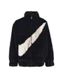 Polaire zip Enfant BIG SWOOSH FAUX FUR JACKET Noir