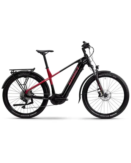 VTT électrique semi rigide Unisexe E-TERU UNIVERSAL EQ Noir/Rouge