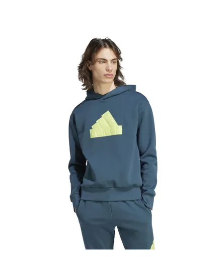 Sweat à capuche manches longues Homme M FI BOS HD Bleu