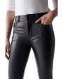 Pantalon Femme DESTINY CROPPED SKINNY IN BLACK PU Noir