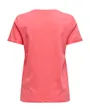 T-shirt manches courtes Femme ONLKITA LIFE S/S TOP NOOS Rose