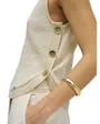 Top Femme Lurex Maille Avec Boutons