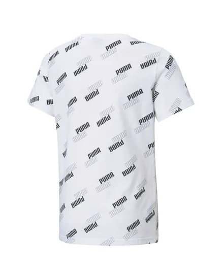 T-shit Manches Courtes de Football Enfant JR POWER AOP TEE Blanc